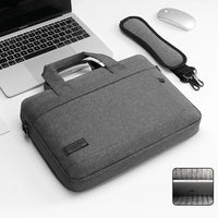 Unisex Zipper Canvas Laptop Briefcase for 13.3-17 Inch Laptops