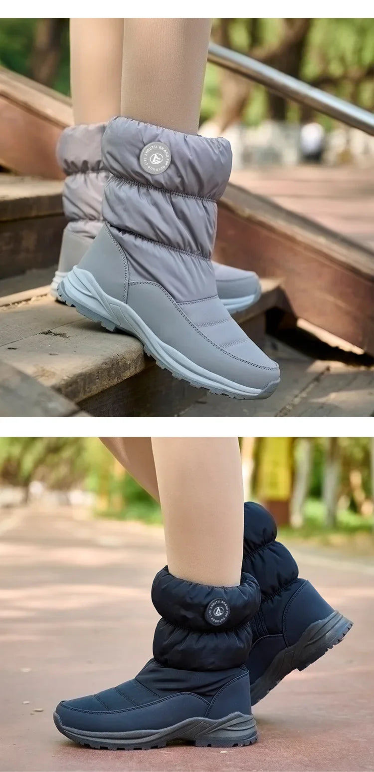 2025Women's Winter Warm Snow Boots Outdoor Luxury Furry Faux Fur Boots Woman Plush Warm Platform Cotton Shoes New Fashion Bottes - Buy online at  Vibe In Cart.