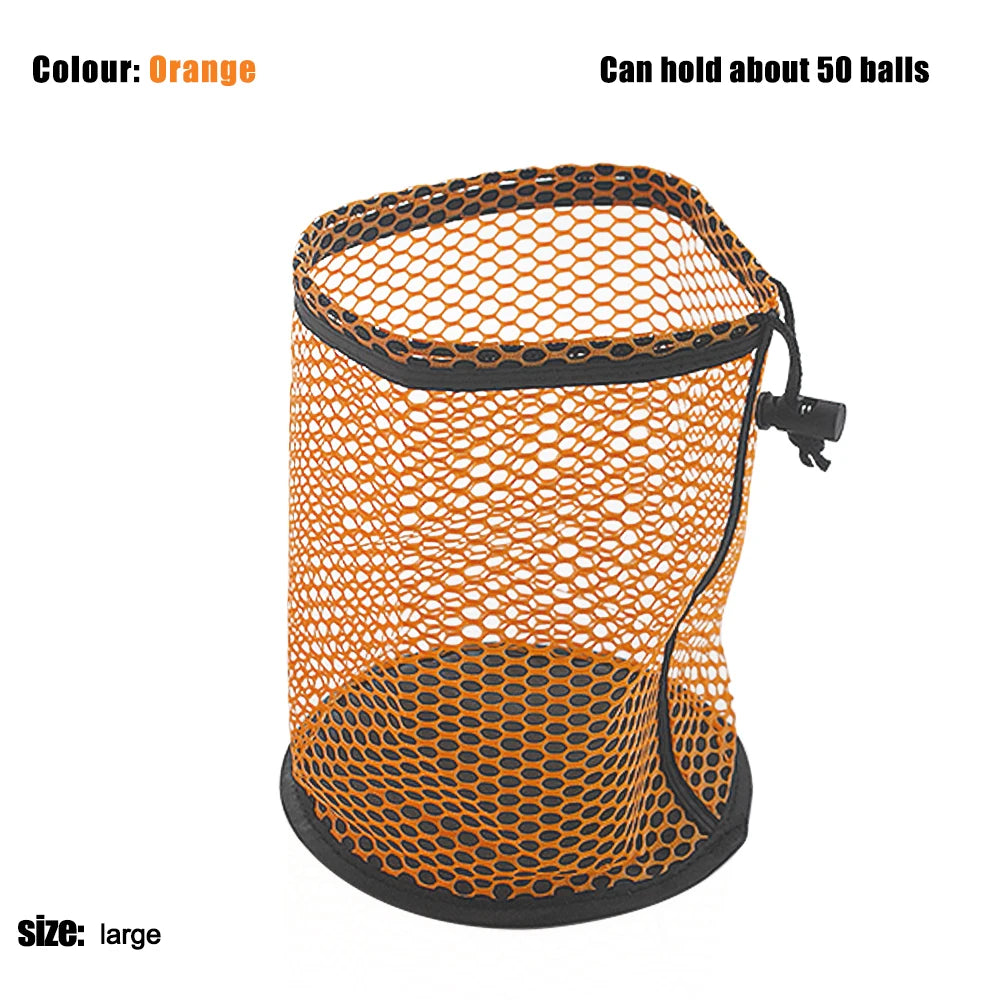 Nylon Drawstring Mesh Net Golf Ball Bag for 12-50 Balls