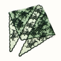 Adult Women's Triangular Lace Polyester Hair Scarf Accessory