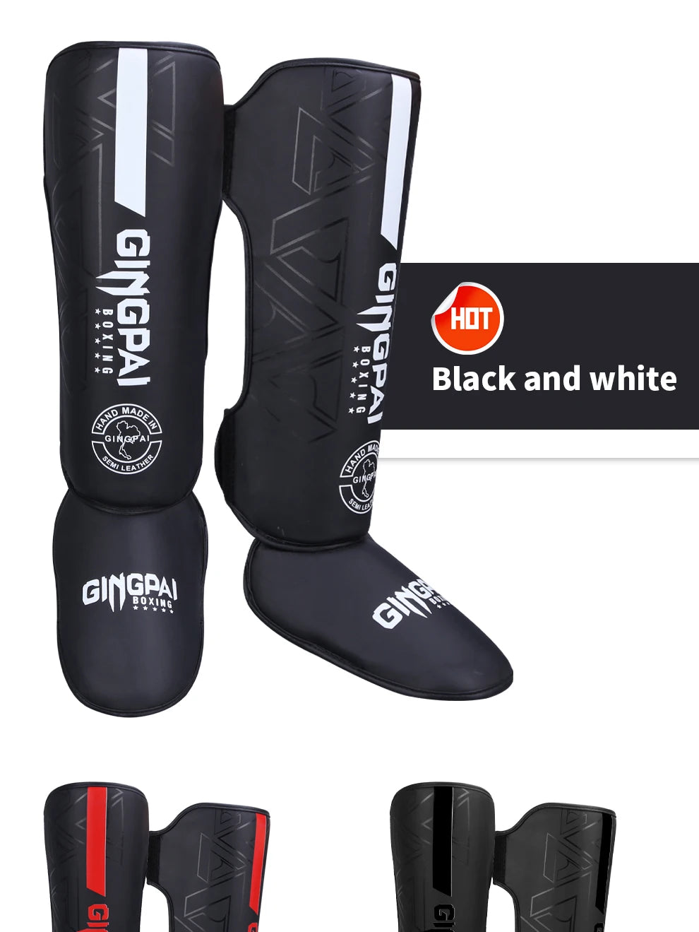 High-Quality PU Leather Boxing Shin Guards Ankle Support Protector MMA Muay Thai Training Leg Warmers Light Kicking Shin Pads - Buy online at  Vibe In Cart.