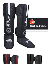 High-Quality PU Leather Boxing Shin Guards Ankle Support Protector MMA Muay Thai Training Leg Warmers Light Kicking Shin Pads - Buy online at  Vibe In Cart.