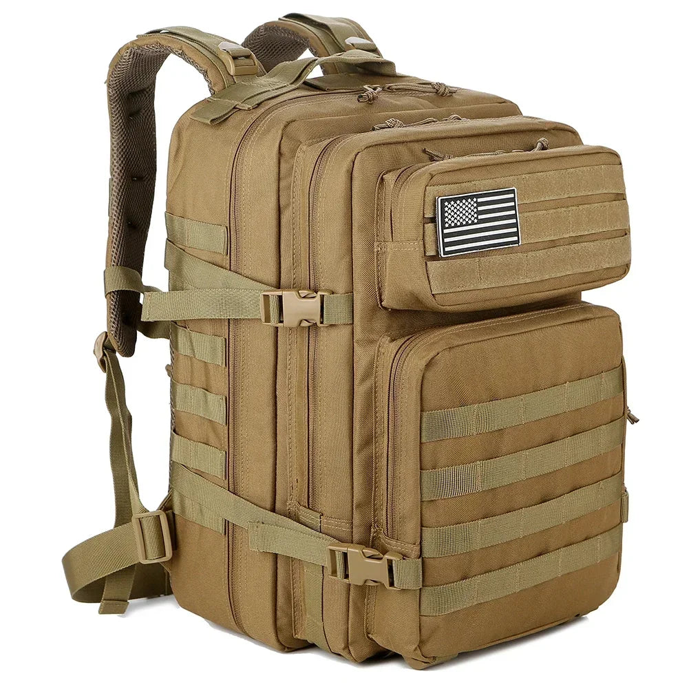 Outdoor Tactical Backpack for Men 45L Polyester with Molle