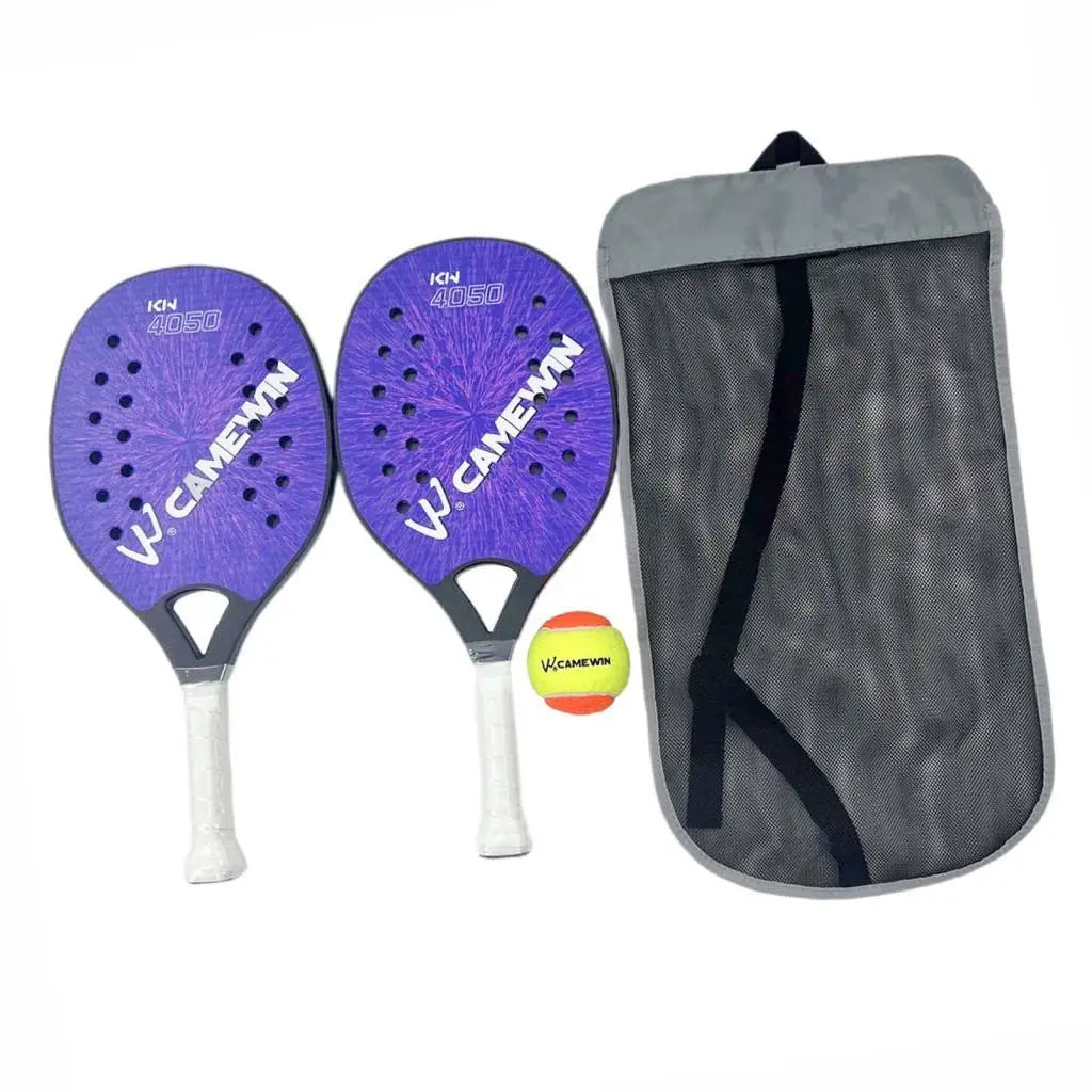 2x Beach Tennis Rackets Anti Slip Sweat Resistant Grip Portable Carbon Fiber - Buy online at  Vibe In Cart.