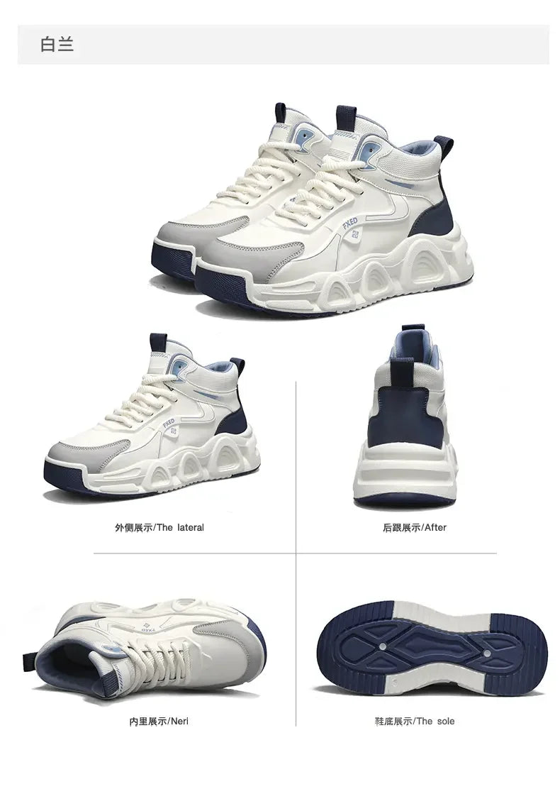 Men's Ankle Snow Boots with Lace-Up Closure