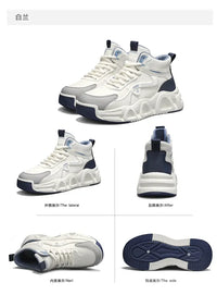 Men's Ankle Snow Boots with Lace-Up Closure