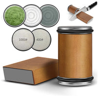 Rolling Knife Sharpener Double Sided Diamond Sharpening Stone 15/20° Degree Magnetic Angle Roller Sharpening for Kitchen Knives - Buy online at  Vibe In Cart.