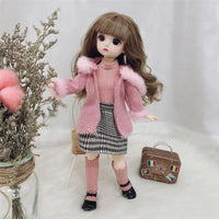 30cm Bjd Doll 12 Moveable Joints 1/6 Girl's Dress 3D Brown Eyes Toy with Clothes Shoes Kids Toys for Girl Children Gift - Buy online at  Vibe In Cart.