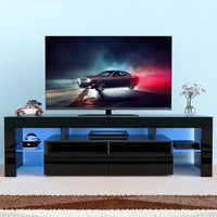 LED TV Stand for Living Room w/20 Colors Lights & Storage Shelf High Gloss TV Cabinet with Large Drawers for Gameroom/Bedroom - Buy online at  Vibe In Cart.