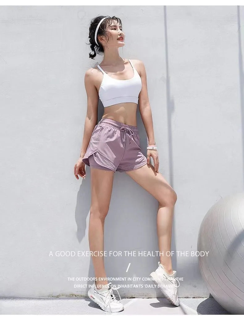 Women's 3" Mesh Panel Shorts: Modesty Liner & QuickDry for Tennis Run Yoga, Loose Comfort Fit - Buy online at  Vibe In Cart.