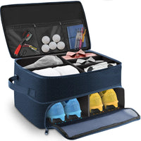 2 Layers Canvas Waterproof Golf Trunk Organizer for Car