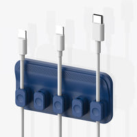5-Pack Silicone Magnetic Cable Clips for Desktop and Wall