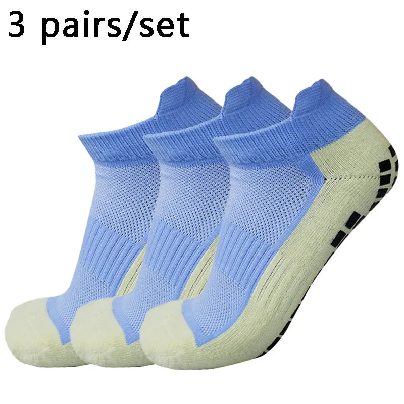 3 pairs New Men Women Football Socks Short Sports Silicone Non-Slip Grip Soccer Socks calcetines hombre  futbol - Buy online at  Vibe In Cart.