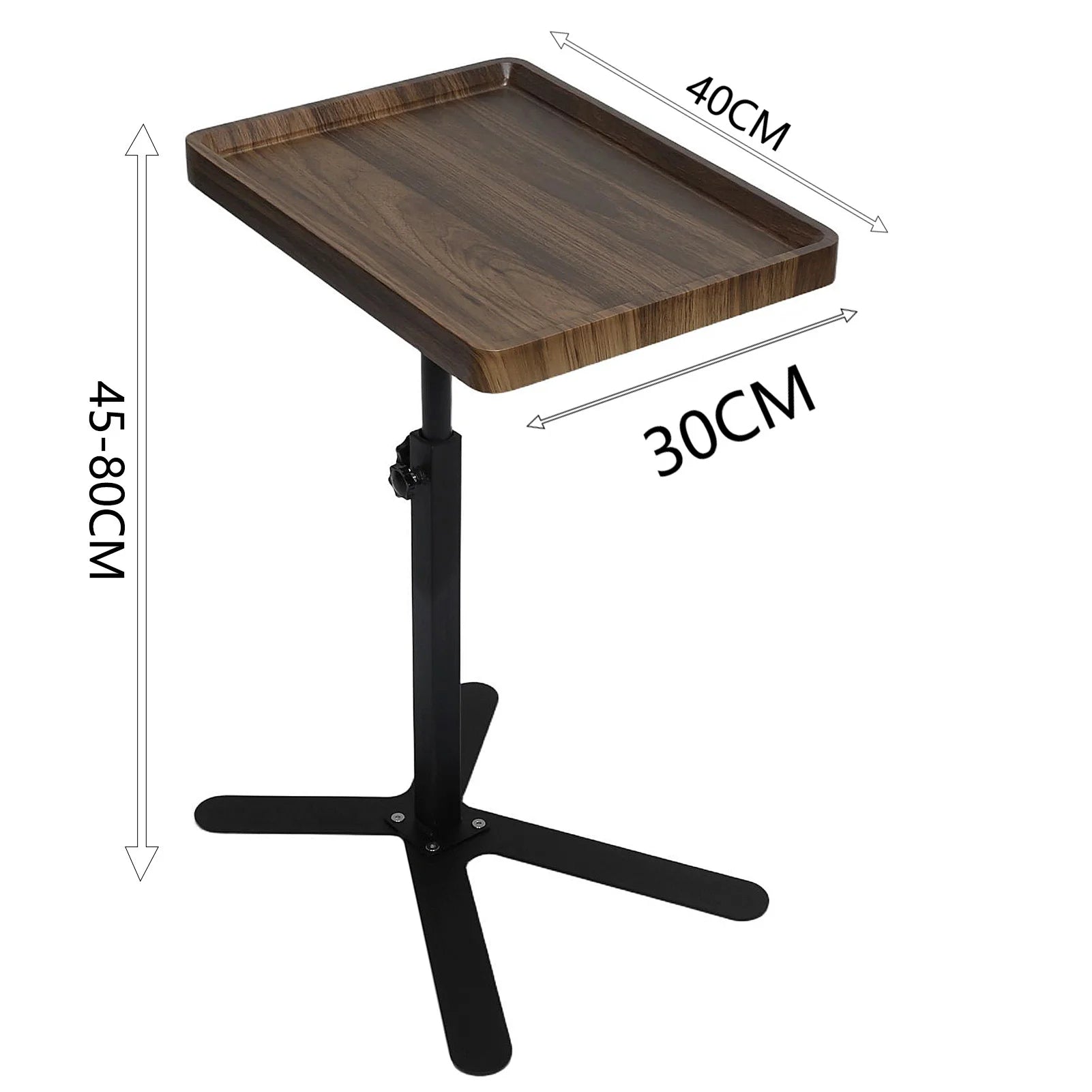 Wooden Rectangle Coffee Table for Living Room with Wheels