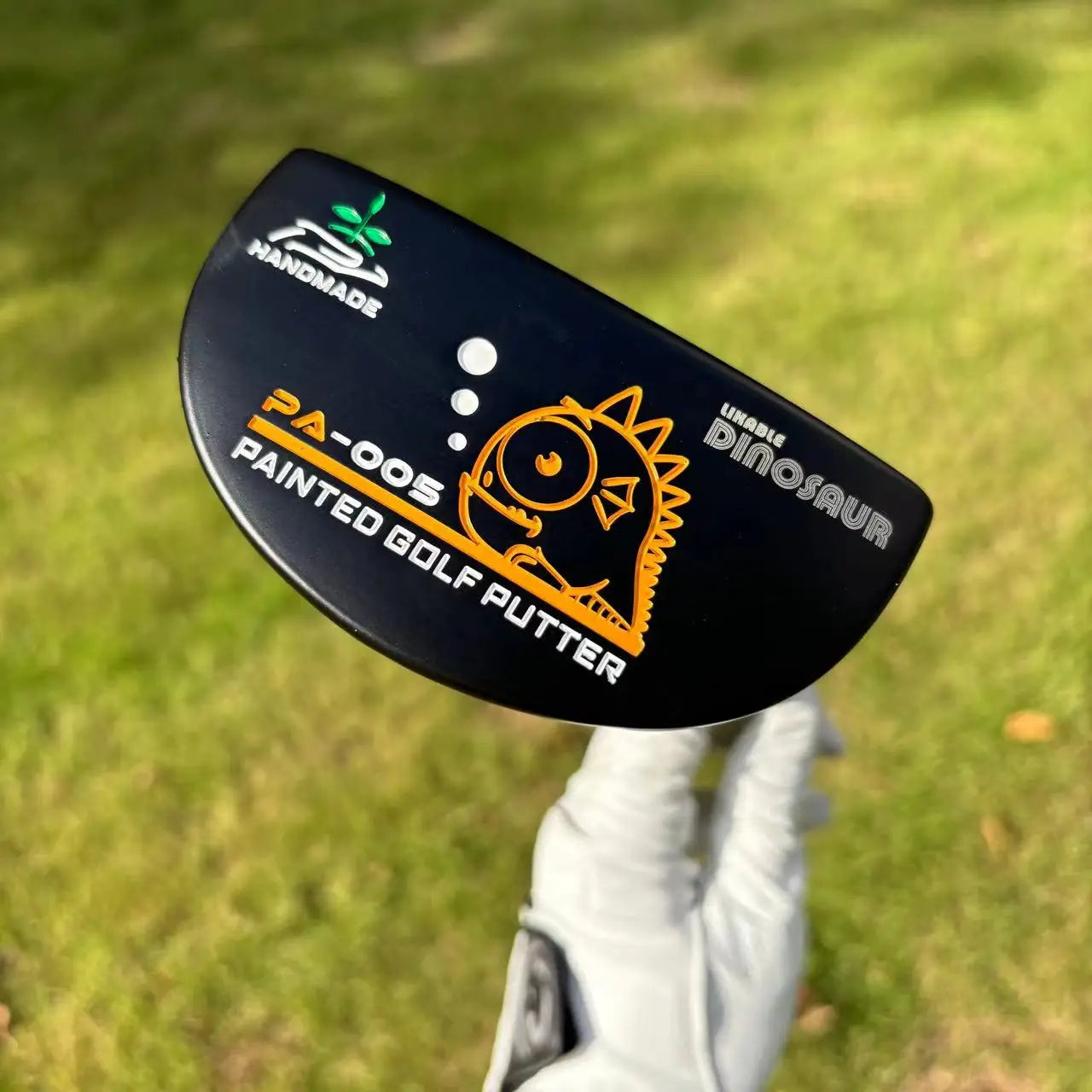 Right-Handed Men's Golf Putter with Zinc Alloy Head, Steel Shaft, Black Rubber Grip, 34/35 Inch