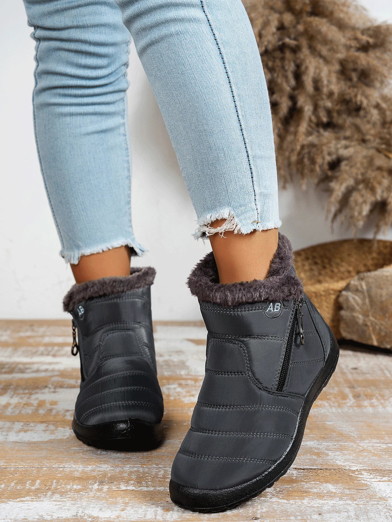 Women's shoes Solid-color warm mid-calf cotton boots women's Winter shoes Cotton boots cheap shoes clearance free shipping - Buy online at  Vibe In Cart.