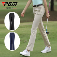 Women's High Waist Fleece Golf Pants Windproof Flared