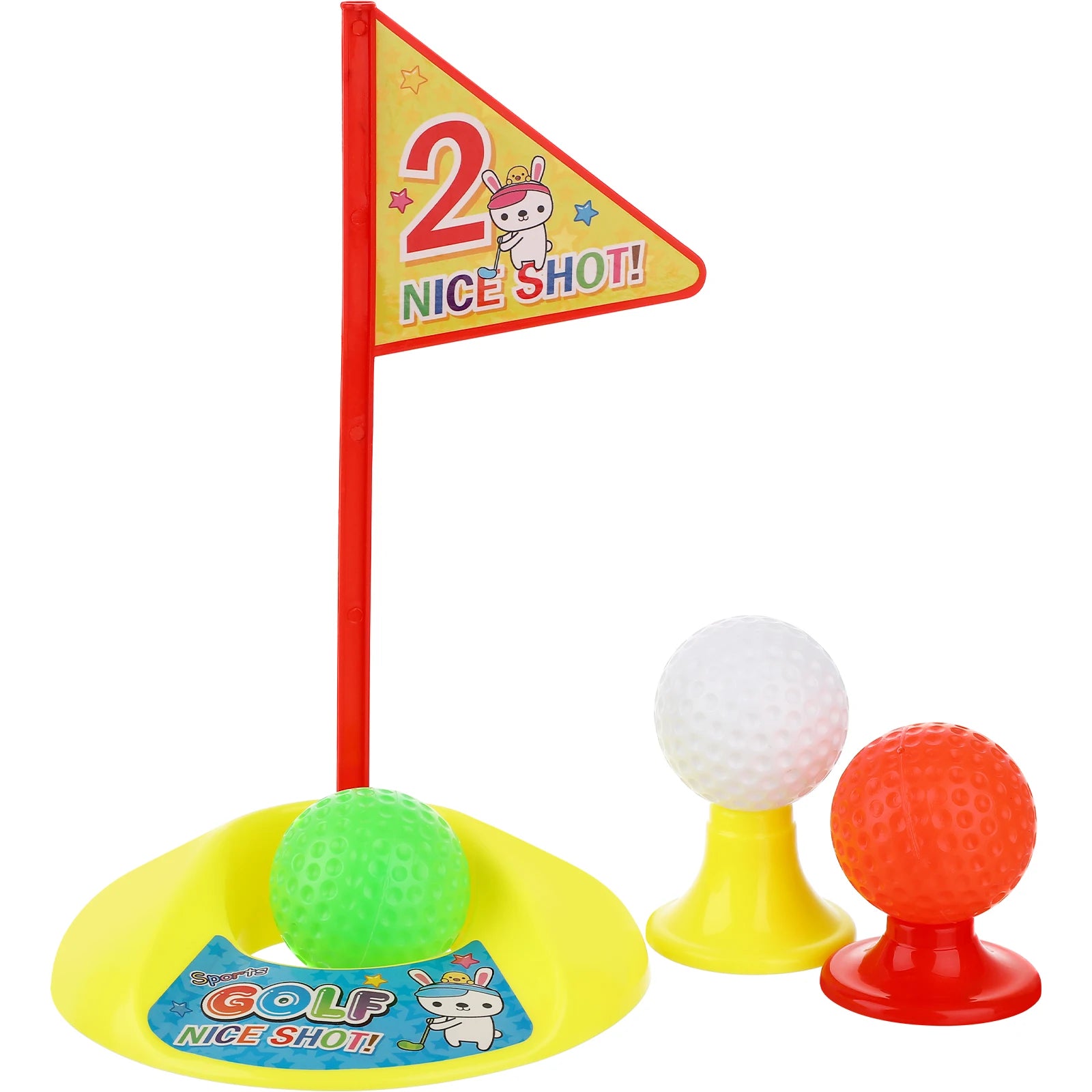 Educational Kids Golf Toy Set with Clubs for 2-4 Year Olds