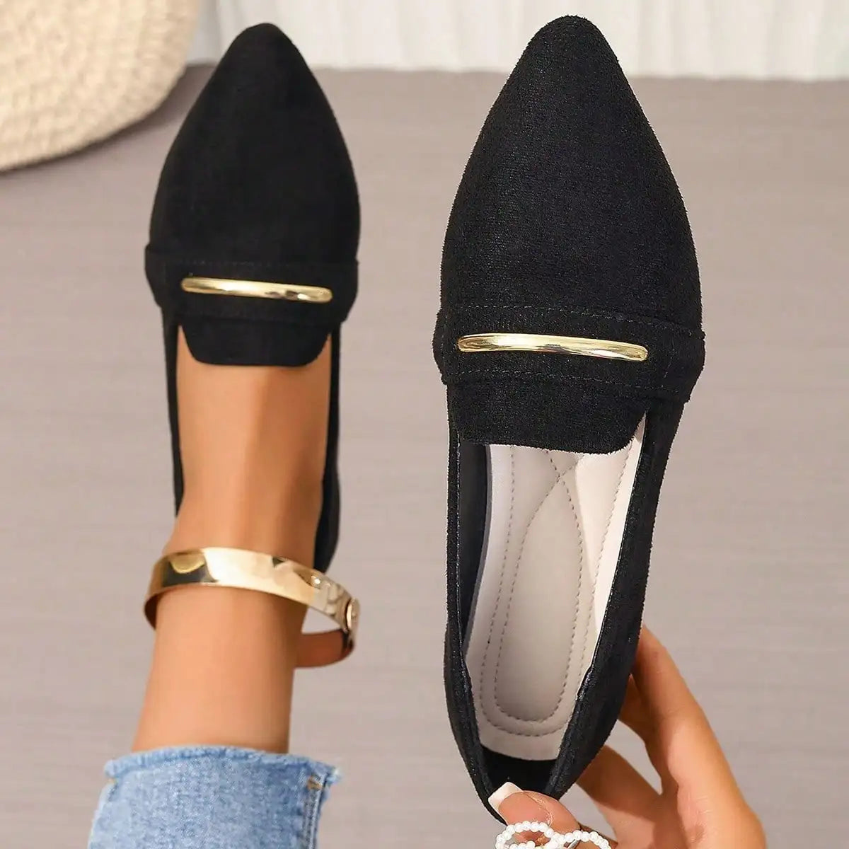 Loafers Flats Pointed Toe Casual Women Shoes New Comfortable Walking Mujer Zapatos:Wear-resisting - Buy online at  Vibe In Cart.