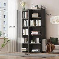 6/5 Layers Dustproof Wardrobe High Capacity Partition Bookshelf Bedroom Open Simple Assembly Storage Cabinet Bedroom Furniture - Buy online at  Vibe In Cart.