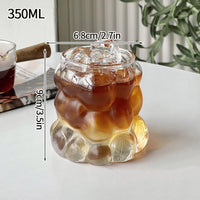 Round Glass Cup for Cold Beverages, Wine, and Cocktails