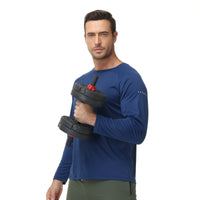 Men UPF 50+ Long Sleeve T-Shirt, Rash Guard Breathable Tops, Pullover Shirt for Sport Fishing Hiking Workout Outdoor Beach - Buy online at  Vibe In Cart.
