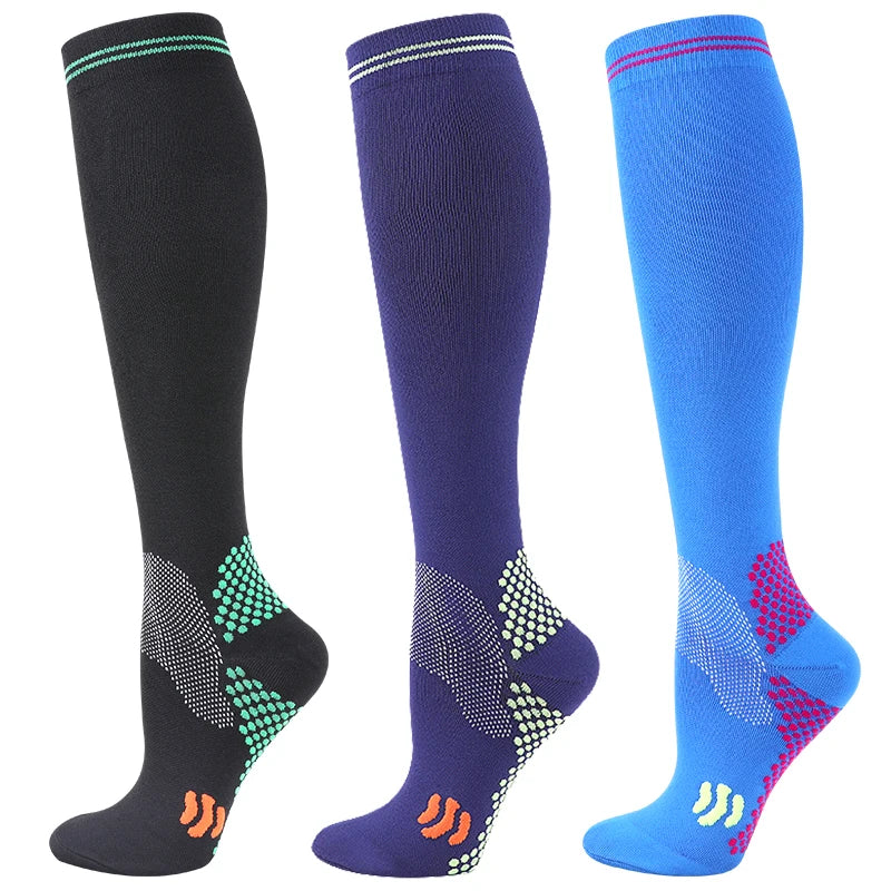 1/3 Pairs Dropship Compression Socks Varicose Veins 20-30 Mmhg Men Women Socks For Running Cycling,Football Soccer Stockings - Buy online at  Vibe In Cart.