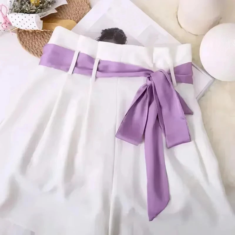 Women's Long Narrow Solid Color Polyester Scarf 190x5cm