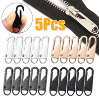 5 Piece Metal Zipper Slider and Puller Repair Kit