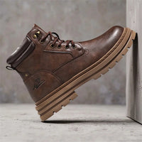 New Autumn Winter Men High Top Shoes Fashion Motorcycle Boots Outdoor Leisure Ankle Boots Comfortable Man Lace-Up Botas Sneakers - Buy online at  Vibe In Cart.