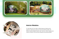 Geodesic Dome Manor greenhouse Tent Leisure Resort Vacation Outdoor Glamping Round Tent Transparent Starry Sky Luxury Hotel Dome - Buy online at  Vibe In Cart.