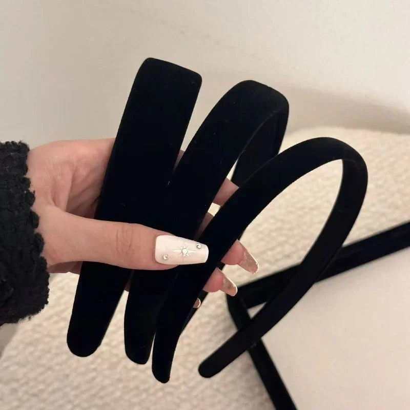 Headbands for Women Girl Hair Bands Korean Accessories Hoop Fascinators Elegant Headdress Vintage 2024 Popular New in Gift Black - Buy online at  Vibe In Cart.