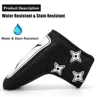 Leather Golf Club Headcover Set for Driver, Fairway, and Hybrid