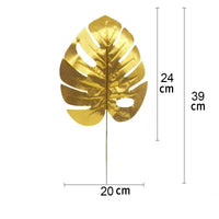 Artificial Silk Tropical Palm Leaves for Outdoor Decoration, 12 Pieces