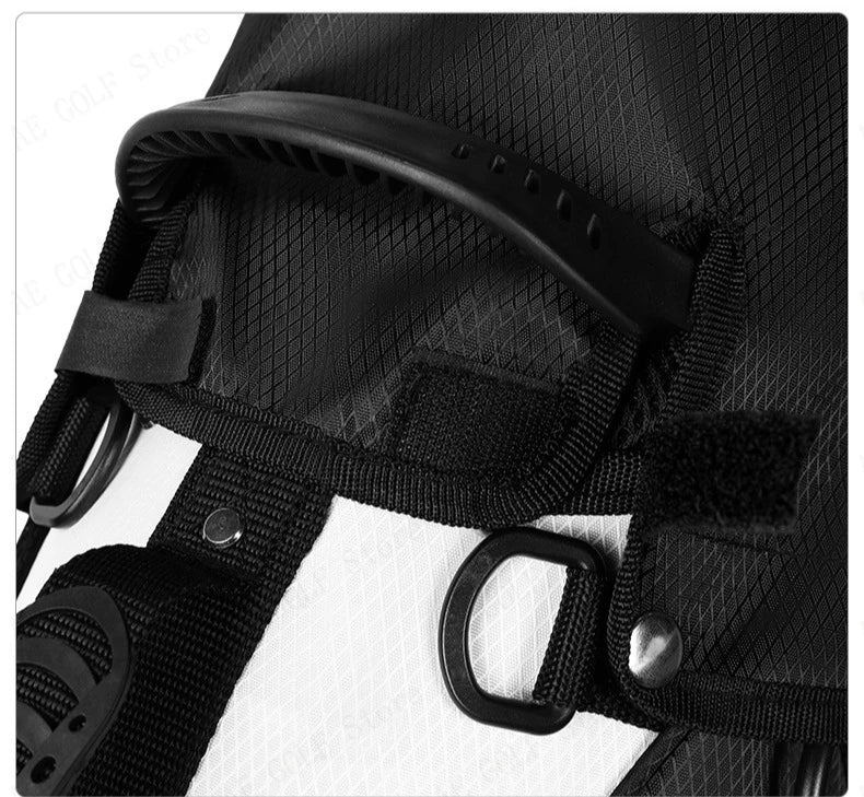 Lightweight Unisex Nylon Golf Rack Bag with 14 Insertions and Shoulder Strap