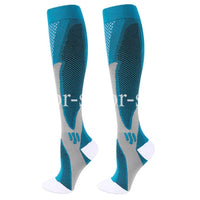 Knee-High Compression Socks 20-30mmHg Nylon Cotton EU36-50 for Men Women