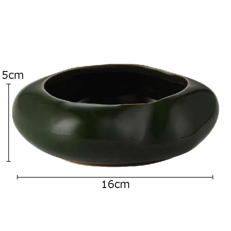 Medium Modern Ceramic Lotus Seedpod Vase for Floral Arrangement