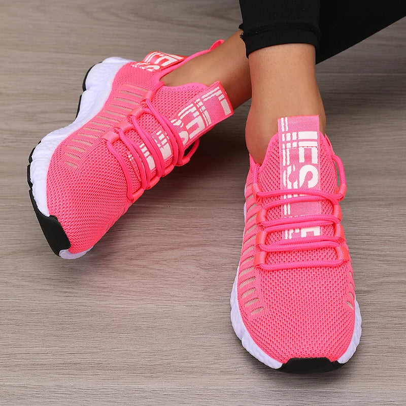 Women's Sports Shoes Mesh Lightweight Soft Sole Jogging Strap Breathable Fashion Sports Walking Casual Tennis Flat Shoes for Men - Buy online at  Vibe In Cart.
