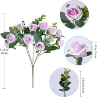 10 Heads Artificial Flower Silk Rose white Eucalyptus leaves Peony Bouquet Fake Flower for Wedding Table Party Vase Home Decor - Buy online at  Vibe In Cart.