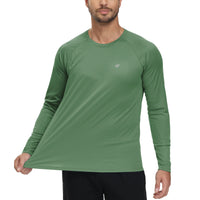 Men UPF 50+ Long Sleeve T-Shirt, Rash Guard Breathable Tops, Pullover Shirt for Sport Fishing Hiking Workout Outdoor Beach - Buy online at  Vibe In Cart.