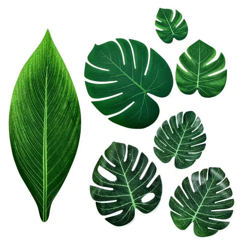 Artificial Tropical Palm Leaves Hawaiian Luau Jungle Safari Animal Theme Party Supplies Birthday Wedding Baby Shower Decoration - Buy online at  Vibe In Cart.