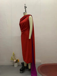 Women's Mid-Calf O-Neck Polyester Tatting Weave Dress with Three-Dimensional Decoration