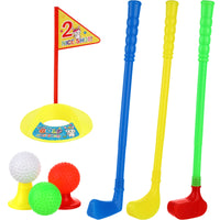 Educational Kids Golf Toy Set with Clubs for 2-4 Year Olds