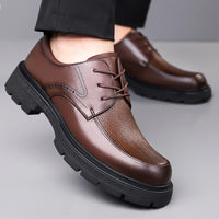 Men's Lace-Up Formal Oxford Shoes with Rubber Outsole