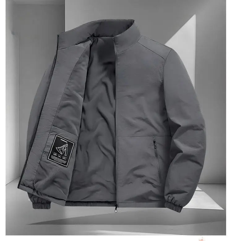 New Men Thick Warm Winter Jackets Casual Stand Solid Color Coats Outwear Men's Clothing Top - Buy online at  Vibe In Cart.