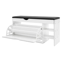 3-Tier Shoe Bench Rack W/Cushioned Seat Hidden Drawers Shoes Storage Cabinet for Home Entrance - Buy online at  Vibe In Cart.