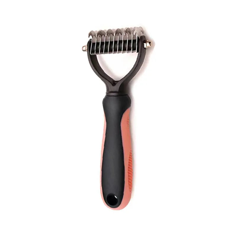Stainless Steel Deshedding Brush for Dog Grooming and Hair Removal