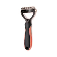 Stainless Steel Deshedding Brush for Dog Grooming and Hair Removal