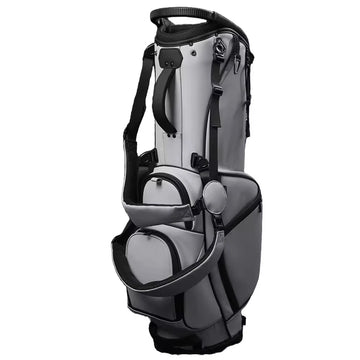 Customized Logo Lightweight Polyurethane Leather Golf Bag Black and Grey Waterproof Wear Resistant Portable Golf Bag - Buy online at  Vibe In Cart.