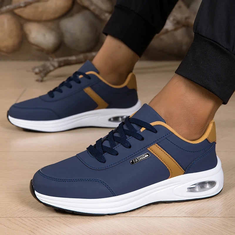 Men's Casual Sports Shoes Waterproof Walking Sports Shoes Casual Men's Leather Sports Shoes Non-slip Shoes Men's Tennis Shoes - Buy online at  Vibe In Cart.